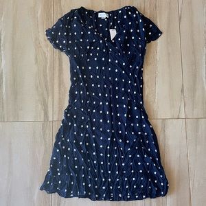 NEW Velvet by Graham & Spenser, Navy Polka Dot Dress, Size: S